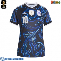 Fotballdrakt Dame Argentina Lionel Messi #10 Bortedrakt VM 2026 Kortermet
